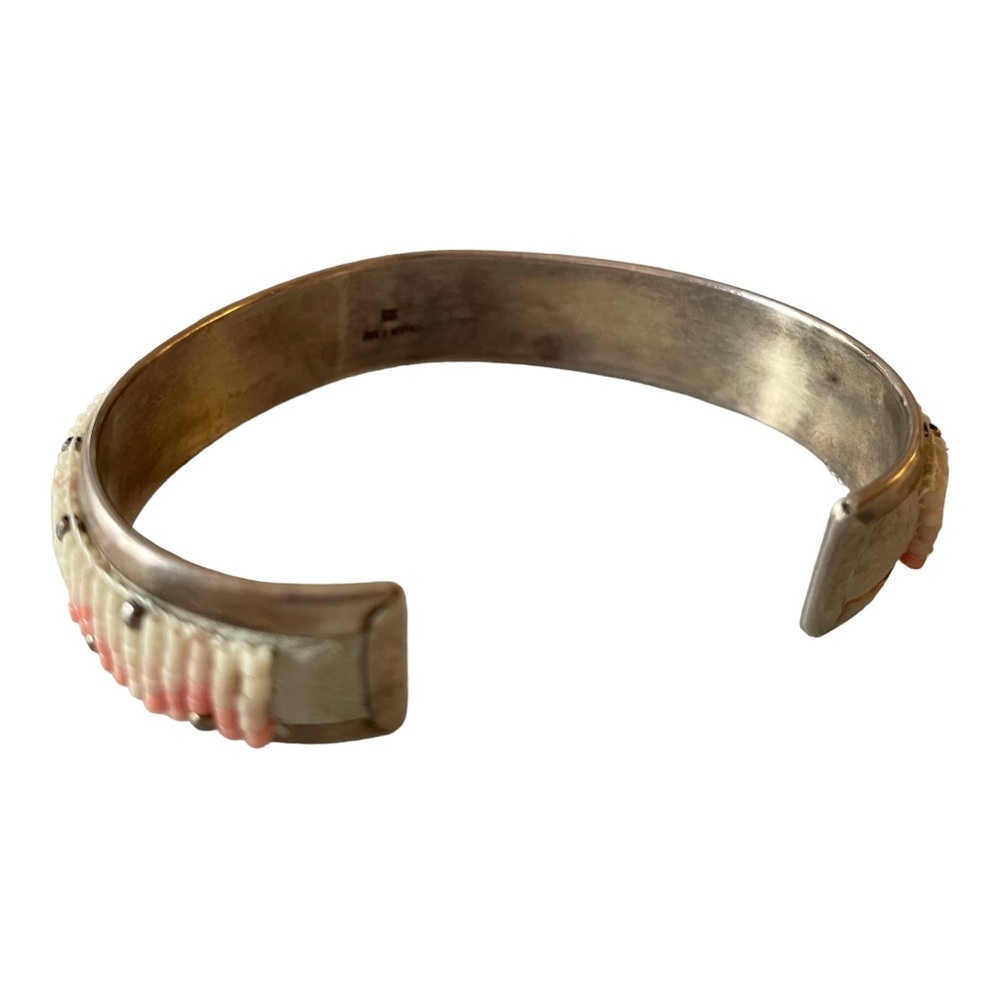 Chan Luu Silver Beaded Bangle Cuff Bracelet - Picture 5 of 7